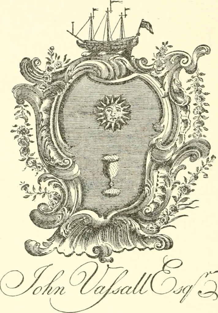 An illustration from American book-plates, a guide to their study with examples ... With a bibliography by Eben Hewins ... Illustrated with many reproductions of rare and interesting book-plates and in the finer editions with many prints from the original coppers both old and recent, 1905, leaf 155