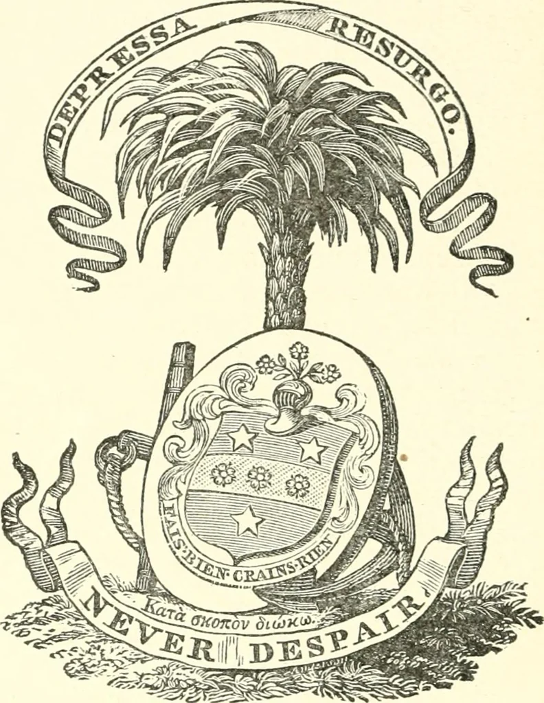 An illustration from American book-plates, a guide to their study with examples ... With a bibliography by Eben Hewins ... Illustrated with many reproductions of rare and interesting book-plates and in the finer editions with many prints from the original coppers both old and recent, 1905, leaf 161