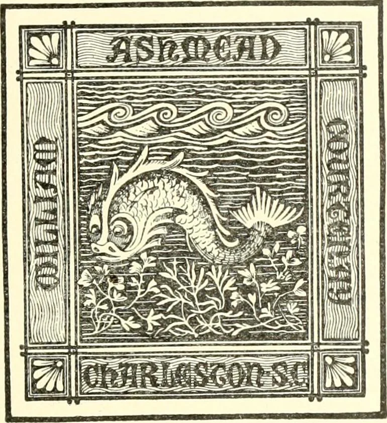 An illustration from American book-plates, a guide to their study with examples ... With a bibliography by Eben Hewins ... Illustrated with many reproductions of rare and interesting book-plates and in the finer editions with many prints from the original coppers both old and recent, 1905, leaf 164