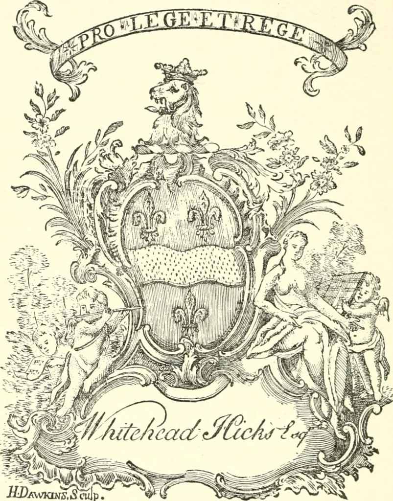 An illustration from American book-plates, a guide to their study with examples ... With a bibliography by Eben Hewins ... Illustrated with many reproductions of rare and interesting book-plates and in the finer editions with many prints from the original coppers both old and recent, 1905, leaf 173