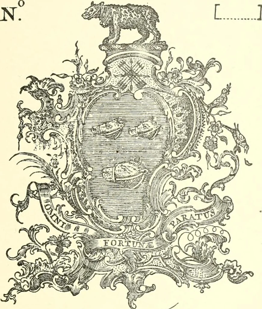 An illustration from American book-plates, a guide to their study with examples ... With a bibliography by Eben Hewins ... Illustrated with many reproductions of rare and interesting book-plates and in the finer editions with many prints from the original coppers both old and recent, 1905, leaf 178