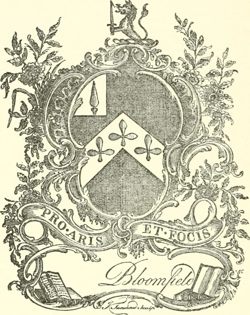 An illustration from American book-plates, a guide to their study with examples ... With a bibliography by Eben Hewins ... Illustrated with many reproductions of rare and interesting book-plates and in the finer editions with many prints from the original coppers both old and recent, 1905, leaf 201