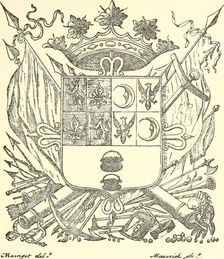 An illustration from American book-plates, a guide to their study with examples ... With a bibliography by Eben Hewins ... Illustrated with many reproductions of rare and interesting book-plates and in the finer editions with many prints from the original coppers both old and recent, 1905, leaf 210