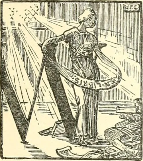 An illustration from American book-plates, a guide to their study with examples ... With a bibliography by Eben Hewins ... Illustrated with many reproductions of rare and interesting book-plates and in the finer editions with many prints from the original coppers both old and recent, 1905, leaf 22