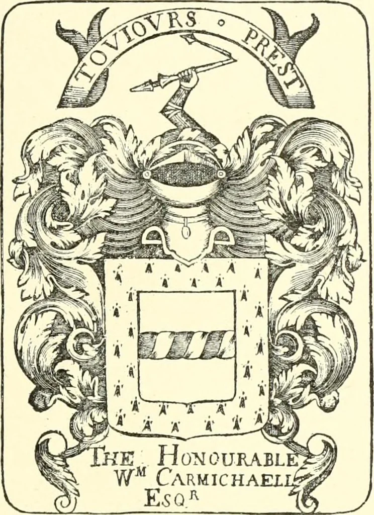 An illustration from American book-plates, a guide to their study with examples ... With a bibliography by Eben Hewins ... Illustrated with many reproductions of rare and interesting book-plates and in the finer editions with many prints from the original coppers both old and recent, 1905, leaf 230
