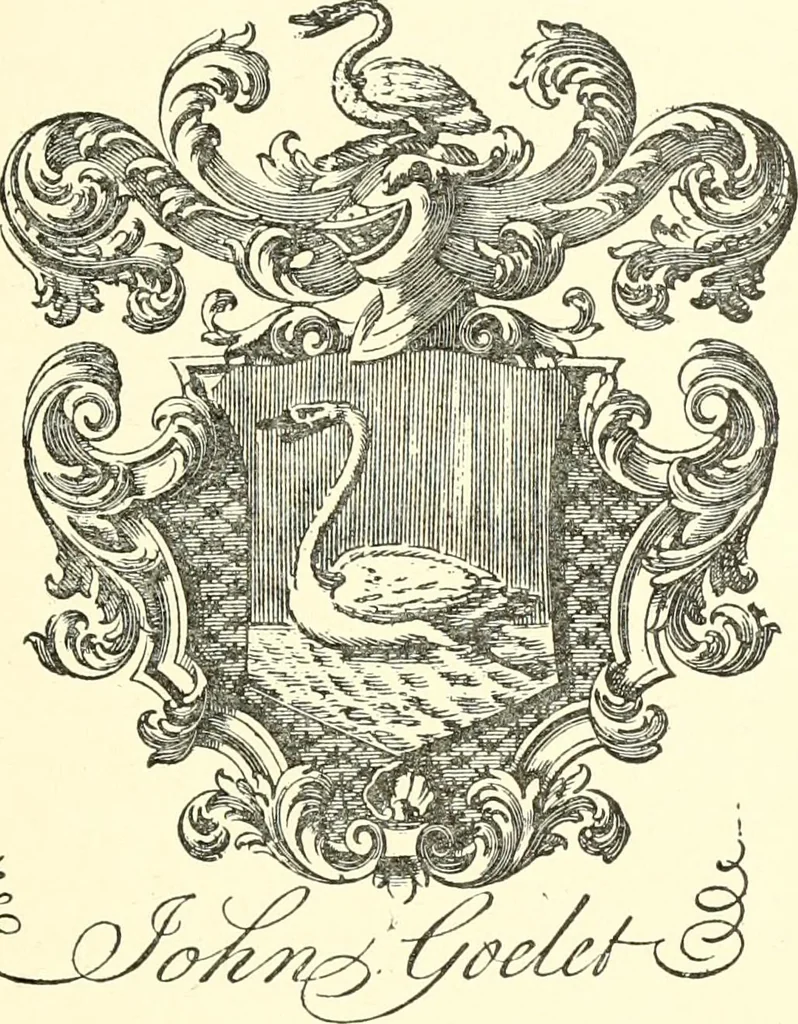 An illustration from American book-plates, a guide to their study with examples ... With a bibliography by Eben Hewins ... Illustrated with many reproductions of rare and interesting book-plates and in the finer editions with many prints from the original coppers both old and recent, 1905, leaf 258