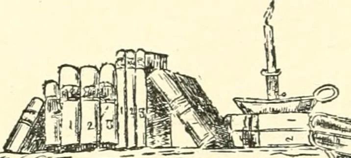 An illustration from American book-plates, a guide to their study with examples ... With a bibliography by Eben Hewins ... Illustrated with many reproductions of rare and interesting book-plates and in the finer editions with many prints from the original coppers both old and recent, 1905, leaf 27
