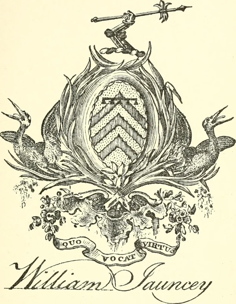 An illustration from American book-plates, a guide to their study with examples ... With a bibliography by Eben Hewins ... Illustrated with many reproductions of rare and interesting book-plates and in the finer editions with many prints from the original coppers both old and recent, 1905, leaf 278