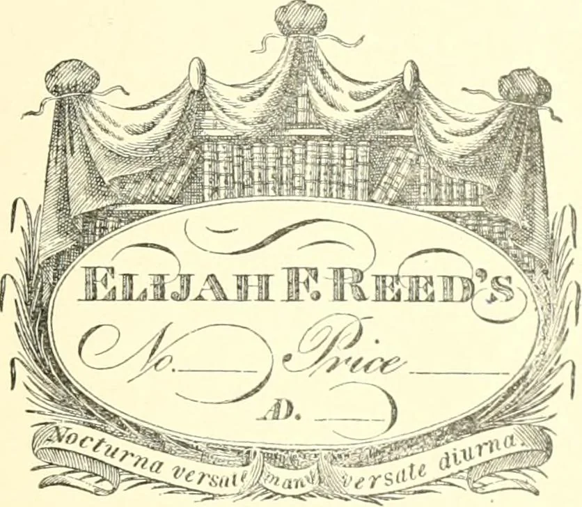 An illustration from American book-plates, a guide to their study with examples ... With a bibliography by Eben Hewins ... Illustrated with many reproductions of rare and interesting book-plates and in the finer editions with many prints from the original coppers both old and recent, 1905, leaf 30
