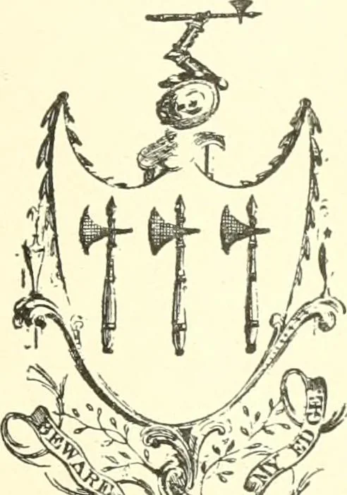 An illustration from American book-plates, a guide to their study with examples ... With a bibliography by Eben Hewins ... Illustrated with many reproductions of rare and interesting book-plates and in the finer editions with many prints from the original coppers both old and recent, 1905, leaf 32