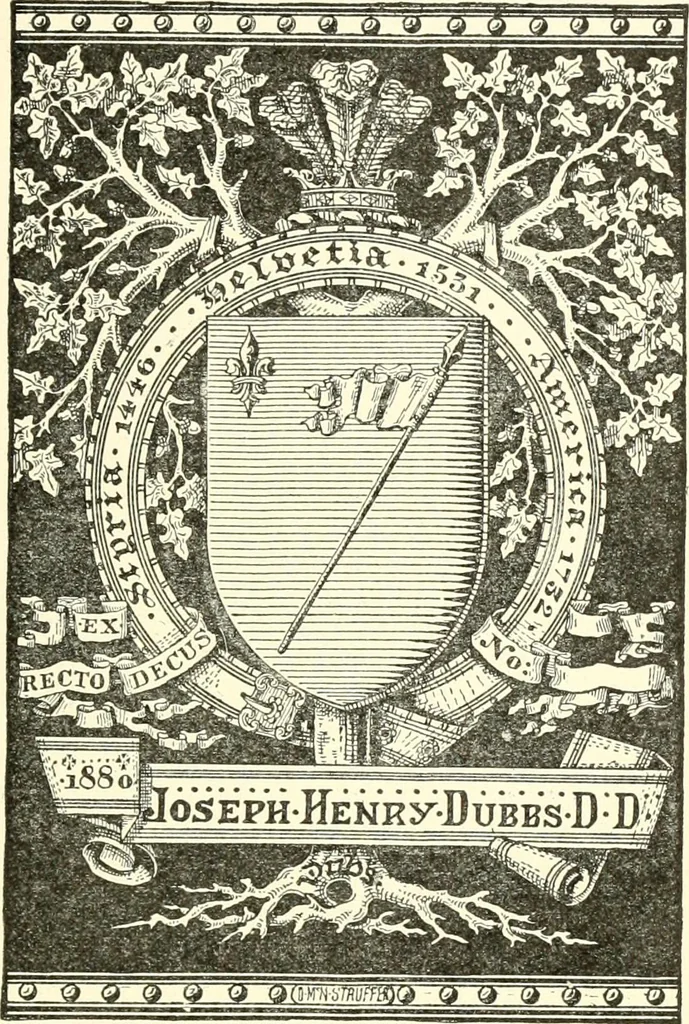 An illustration from American book-plates, a guide to their study with examples ... With a bibliography by Eben Hewins ... Illustrated with many reproductions of rare and interesting book-plates and in the finer editions with many prints from the original coppers both old and recent, 1905, leaf 398