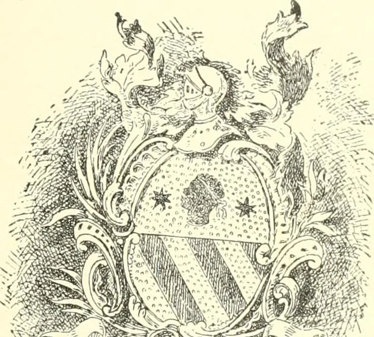An illustration from American book-plates, a guide to their study with examples ... With a bibliography by Eben Hewins ... Illustrated with many reproductions of rare and interesting book-plates and in the finer editions with many prints from the original coppers both old and recent, 1905, leaf 40