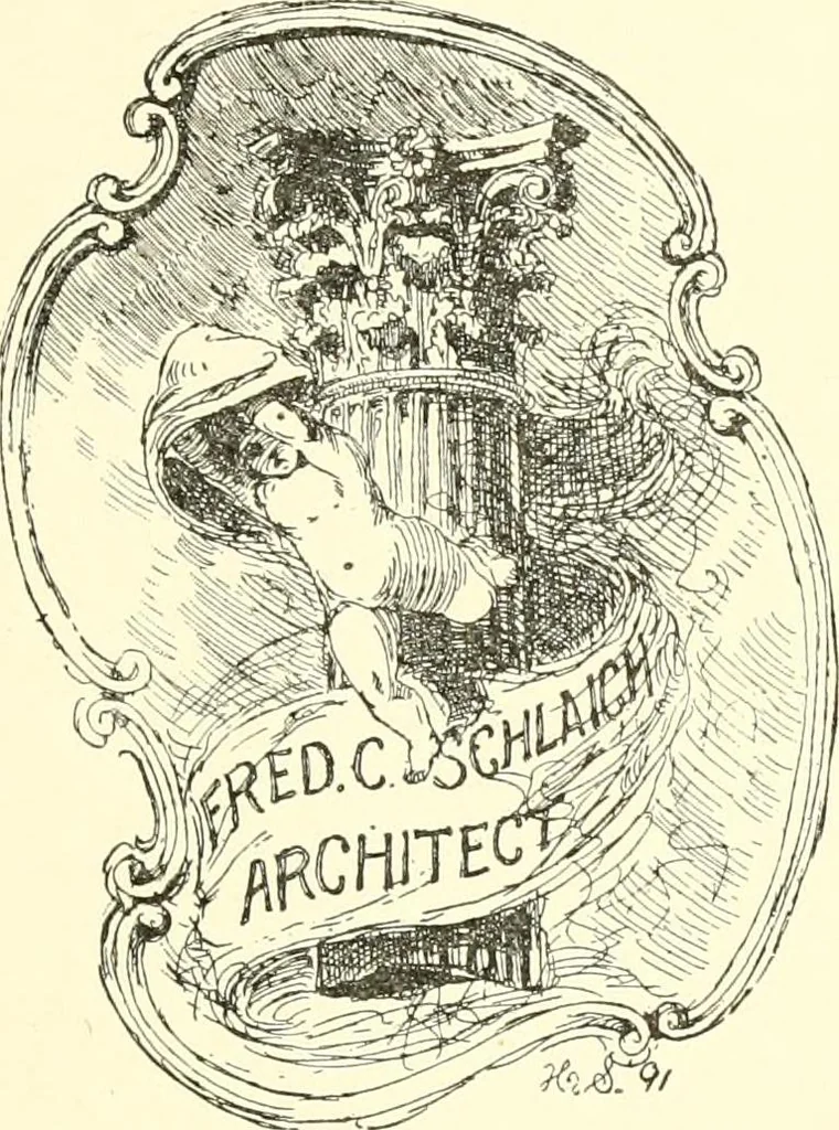 An illustration from American book-plates, a guide to their study with examples ... With a bibliography by Eben Hewins ... Illustrated with many reproductions of rare and interesting book-plates and in the finer editions with many prints from the original coppers both old and recent, 1905, leaf 420
