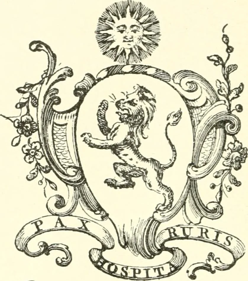 An illustration from American book-plates, a guide to their study with examples ... With a bibliography by Eben Hewins ... Illustrated with many reproductions of rare and interesting book-plates and in the finer editions with many prints from the original coppers both old and recent, 1905, leaf 63