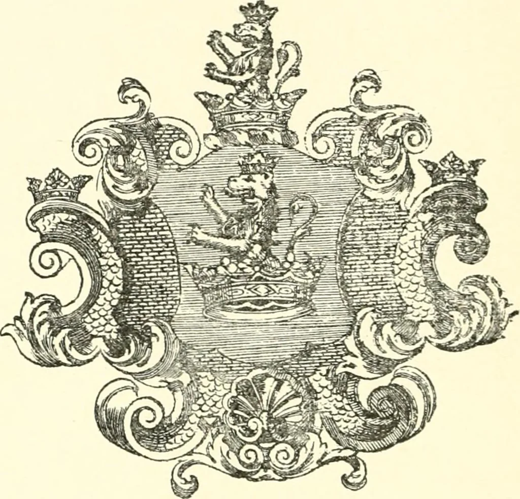 An illustration from American book-plates, a guide to their study with examples ... With a bibliography by Eben Hewins ... Illustrated with many reproductions of rare and interesting book-plates and in the finer editions with many prints from the original coppers both old and recent, 1905, leaf 69
