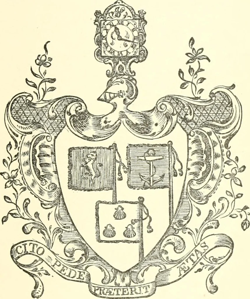 An illustration from American book-plates, a guide to their study with examples ... With a bibliography by Eben Hewins ... Illustrated with many reproductions of rare and interesting book-plates and in the finer editions with many prints from the original coppers both old and recent, 1905, leaf 74