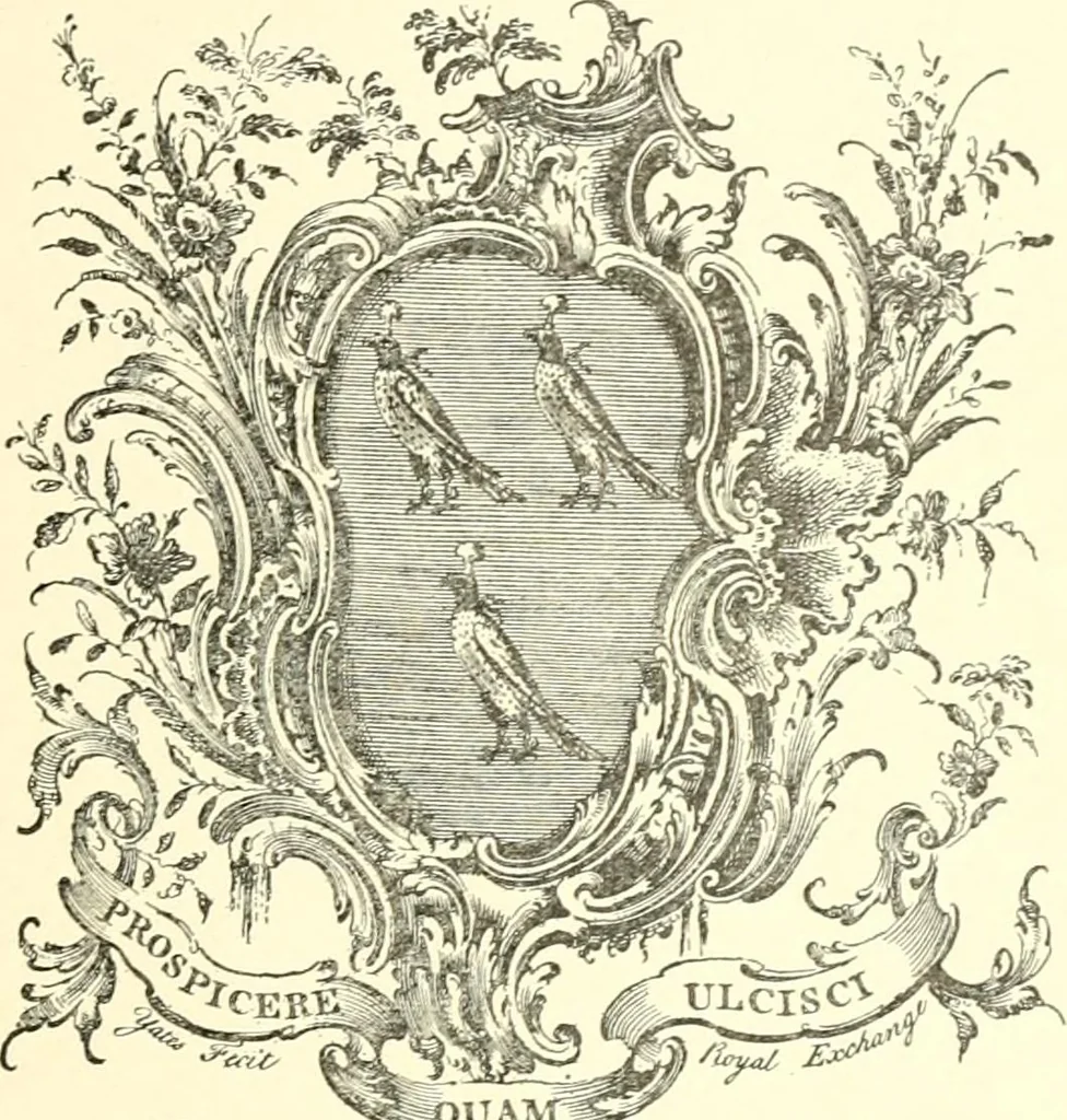 An illustration from American book-plates, a guide to their study with examples ... With a bibliography by Eben Hewins ... Illustrated with many reproductions of rare and interesting book-plates and in the finer editions with many prints from the original coppers both old and recent, 1905, leaf 82