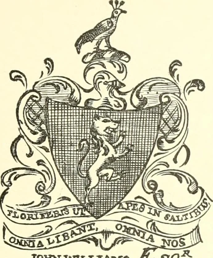 An illustration from American book-plates, a guide to their study with examples ... With a bibliography by Eben Hewins ... Illustrated with many reproductions of rare and interesting book-plates and in the finer editions with many prints from the original coppers both old and recent, 1905, leaf 86