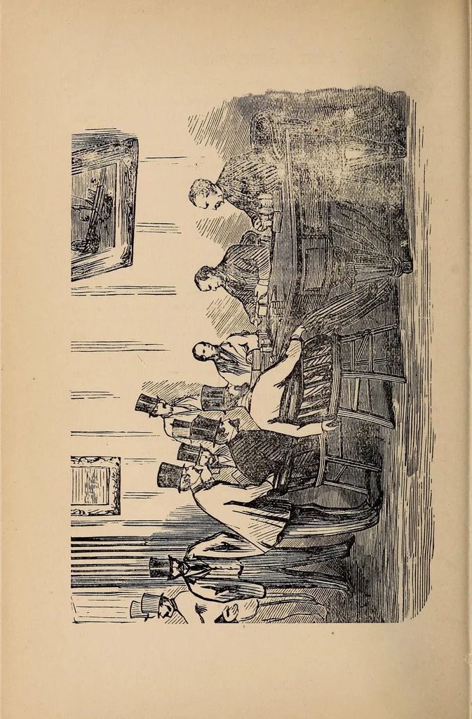 An illustration from The players' lexicon;, 1877, leaf 66