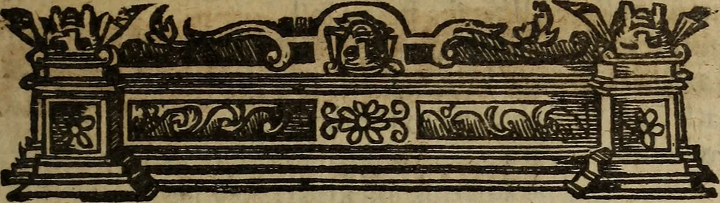 An illustration from Playes, maskes, epigrams, elegies, and epithalamiums : Collected into one volumne [sic]. By Thomas Nabbes, 1639, leaf 100