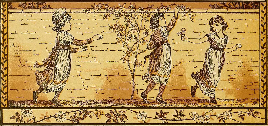 An illustration from Plays and games for little folks, 1890, leaf 15