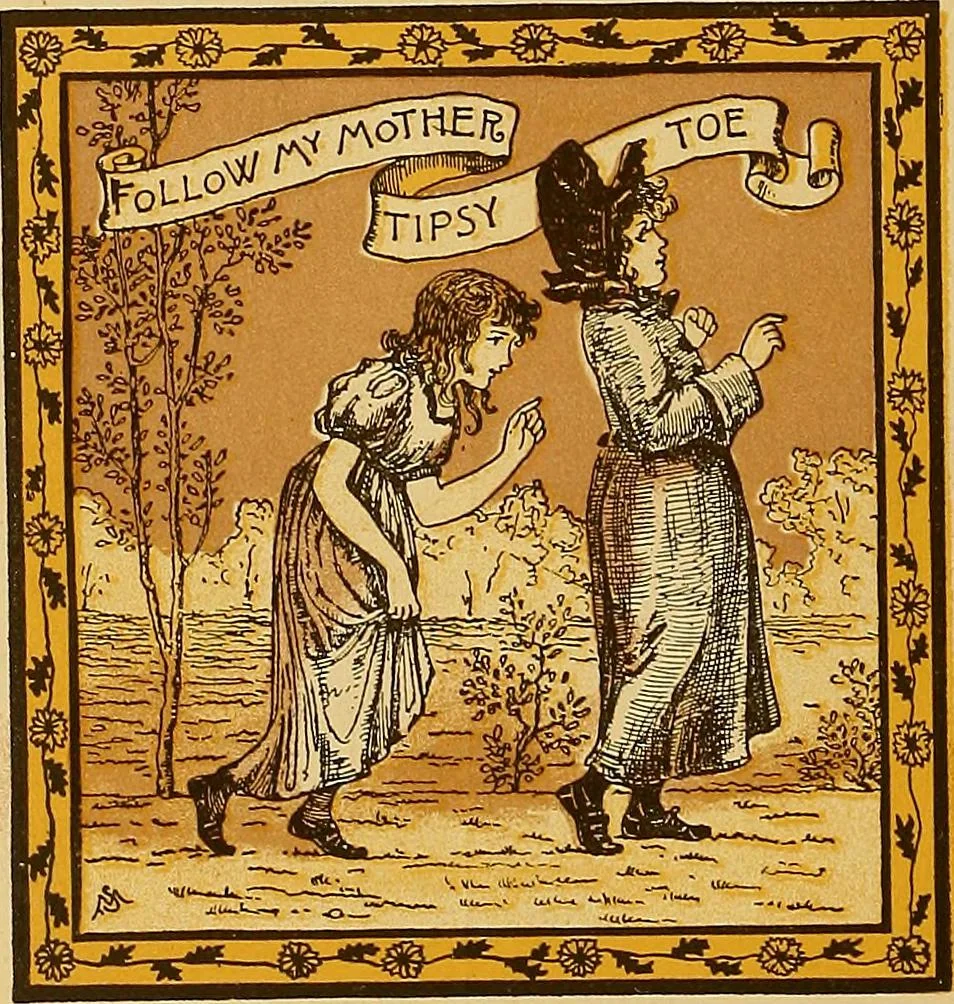 An illustration from Plays and games for little folks, 1890, leaf 19