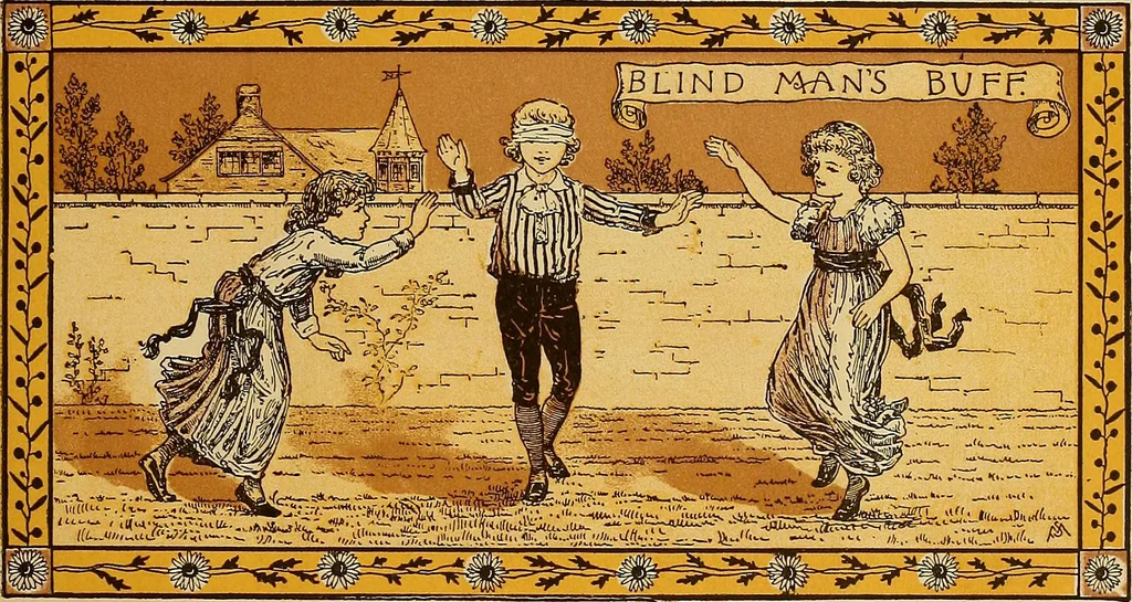 An illustration from Plays and games for little folks, 1890, leaf 20
