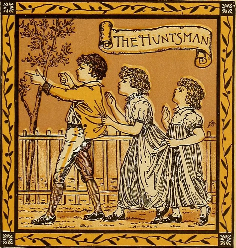 An illustration from Plays and games for little folks, 1890, leaf 28
