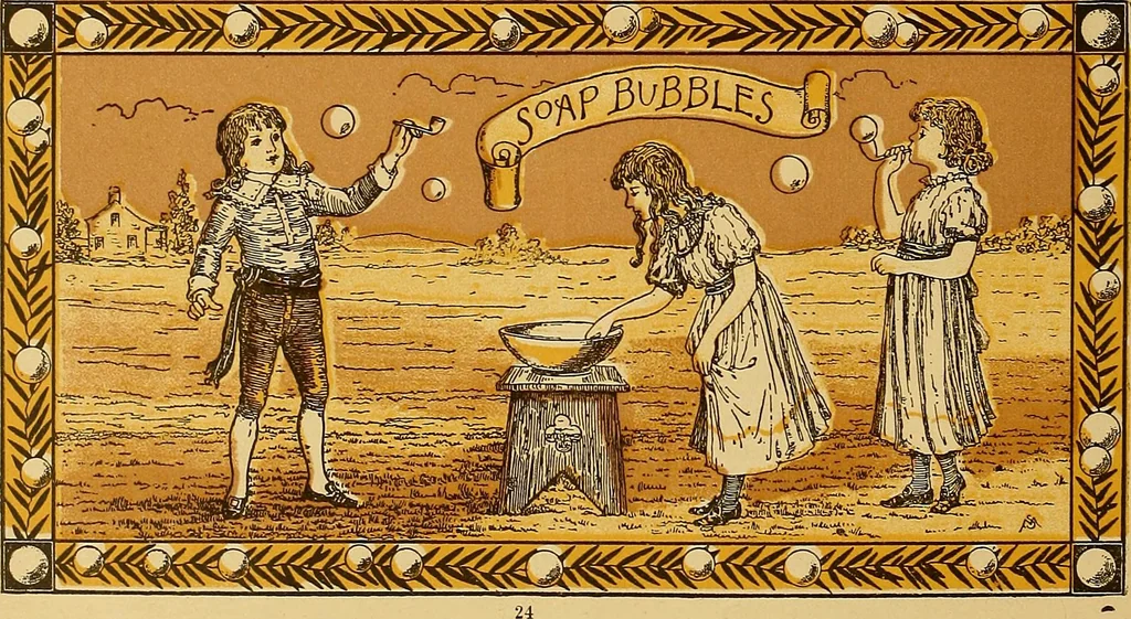 An illustration from Plays and games for little folks, 1890, leaf 31