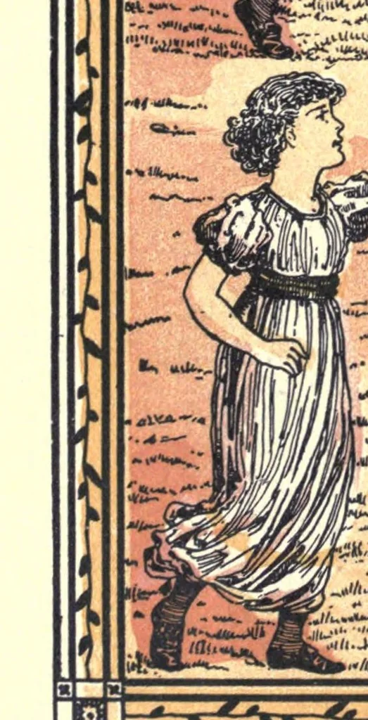 An illustration from Plays and games for little folks, Sports of all sorts, Fireside fun, and Singing games, 1889, leaf 32
