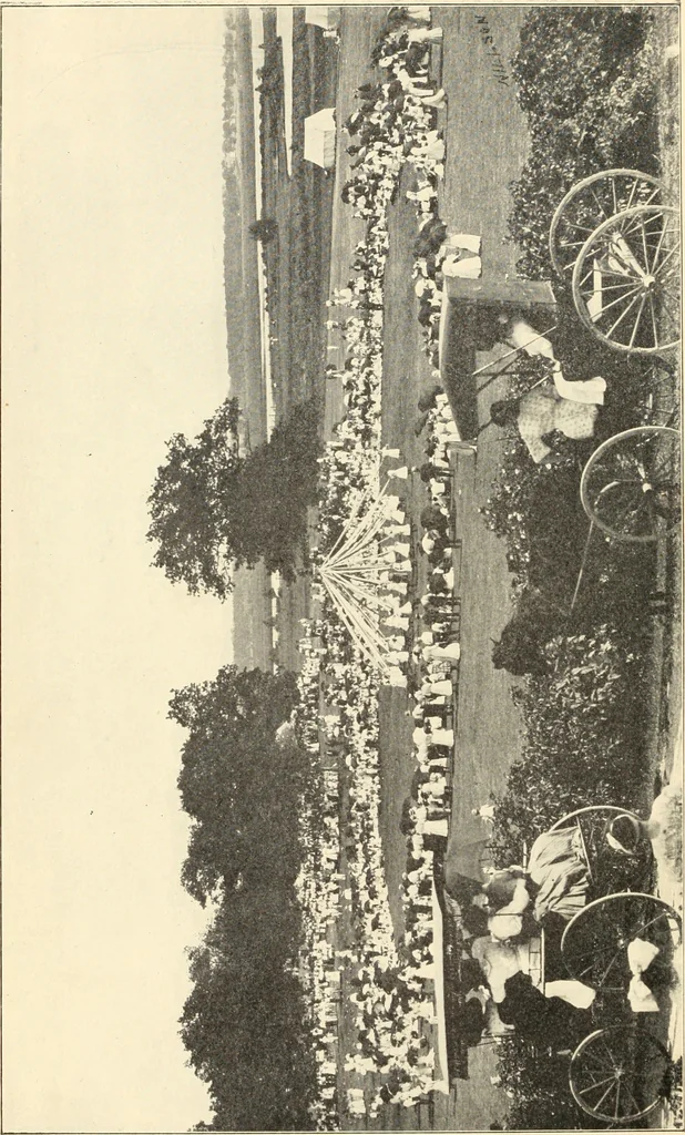 An illustration from Plays and games for schools;, 1911, leaf 7