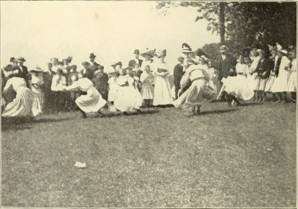 An illustration from Plays and games for schools;, 1911, leaf 89