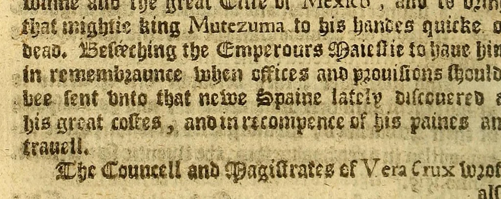 An illustration from The pleasant historie of the conquest of the West India, : now called New Spaine. atchieued by the most woorthie prince Hernando Cortes ..., 1596, leaf 116