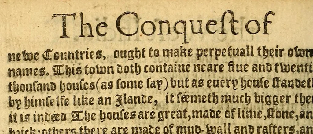 An illustration from The pleasant historie of the conquest of the West India, : now called New Spaine. atchieued by the most woorthie prince Hernando Cortes ..., 1596, leaf 70