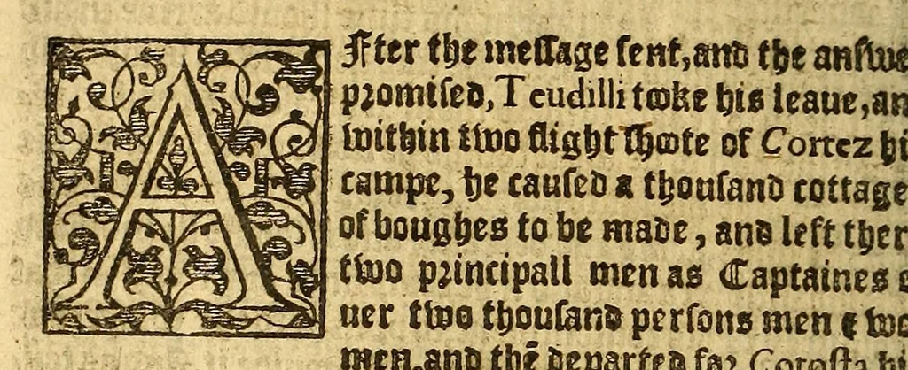 An illustration from The pleasant historie of the conquest of the West India, : now called New Spaine. atchieued by the most woorthie prince Hernando Cortes ..., 1596, leaf 76