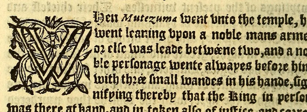An illustration from The pleasant historie of the conquest of the VVeast India, now called New Spayne, atchieued by the vvorthy prince Hernando Cortes ..., 1578, leaf 230