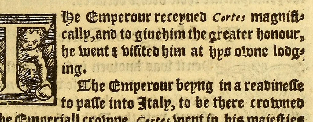 An illustration from The pleasant historie of the conquest of the VVeast India, now called New Spayne, atchieued by the vvorthy prince Hernando Cortes ..., 1578, leaf 377