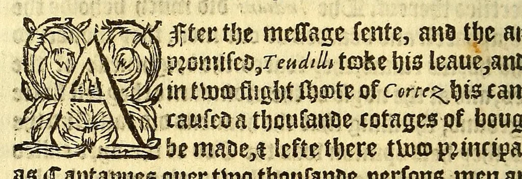 An illustration from The pleasant historie of the conquest of the VVeast India, now called New Spayne, atchieued by the vvorthy prince Hernando Cortes ..., 1578, leaf 74
