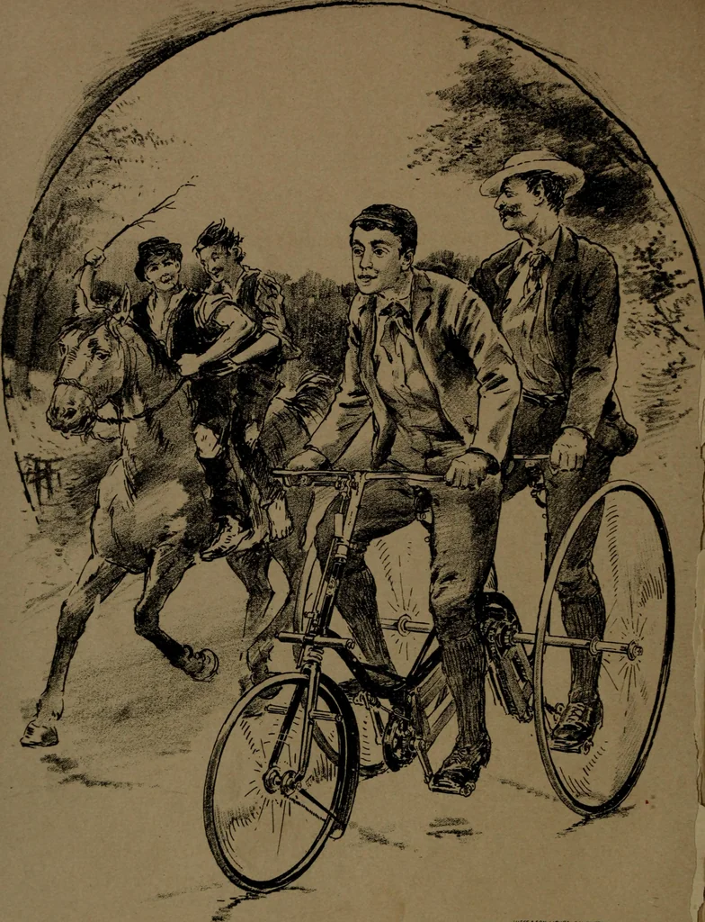 An illustration from The pleasures, objects, and advantages of cycling : with numerous illustrations, 1887, leaf 103