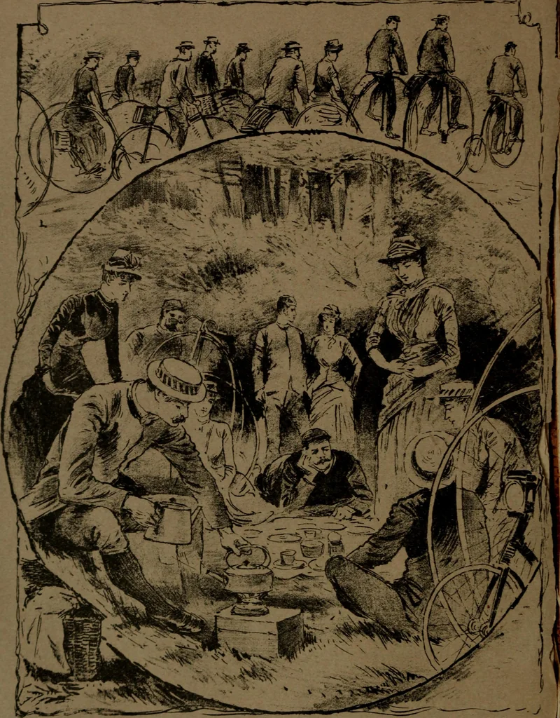 An illustration from The pleasures, objects, and advantages of cycling : with numerous illustrations, 1887, leaf 23