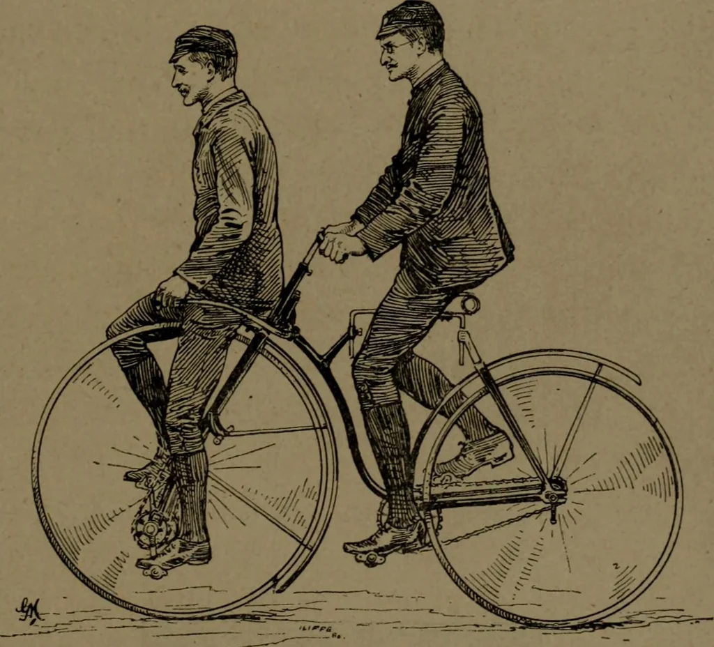 An illustration from The pleasures, objects, and advantages of cycling : with numerous illustrations, 1887, leaf 58