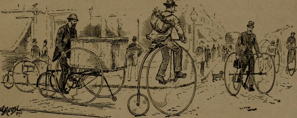 An illustration from The pleasures, objects, and advantages of cycling : with numerous illustrations, 1887, leaf 62