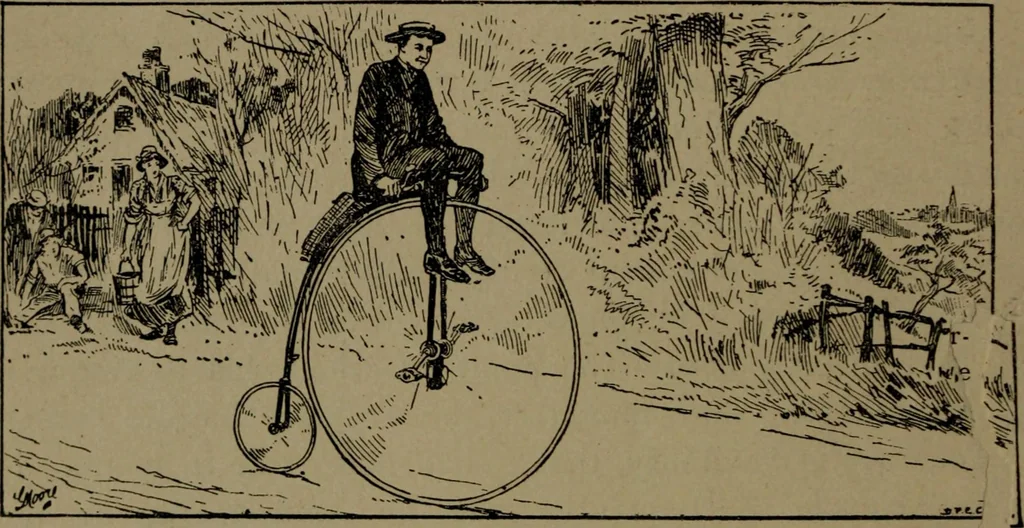 An illustration from The pleasures, objects, and advantages of cycling : with numerous illustrations, 1887, leaf 77