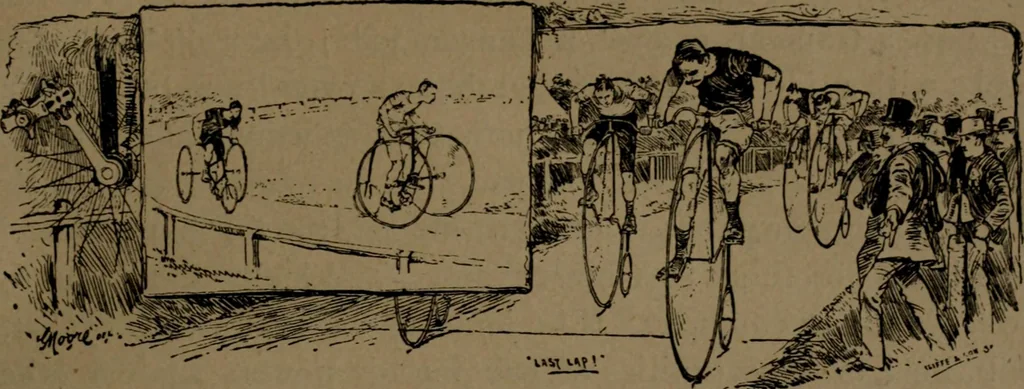 An illustration from The pleasures, objects, and advantages of cycling : with numerous illustrations, 1887, leaf 86