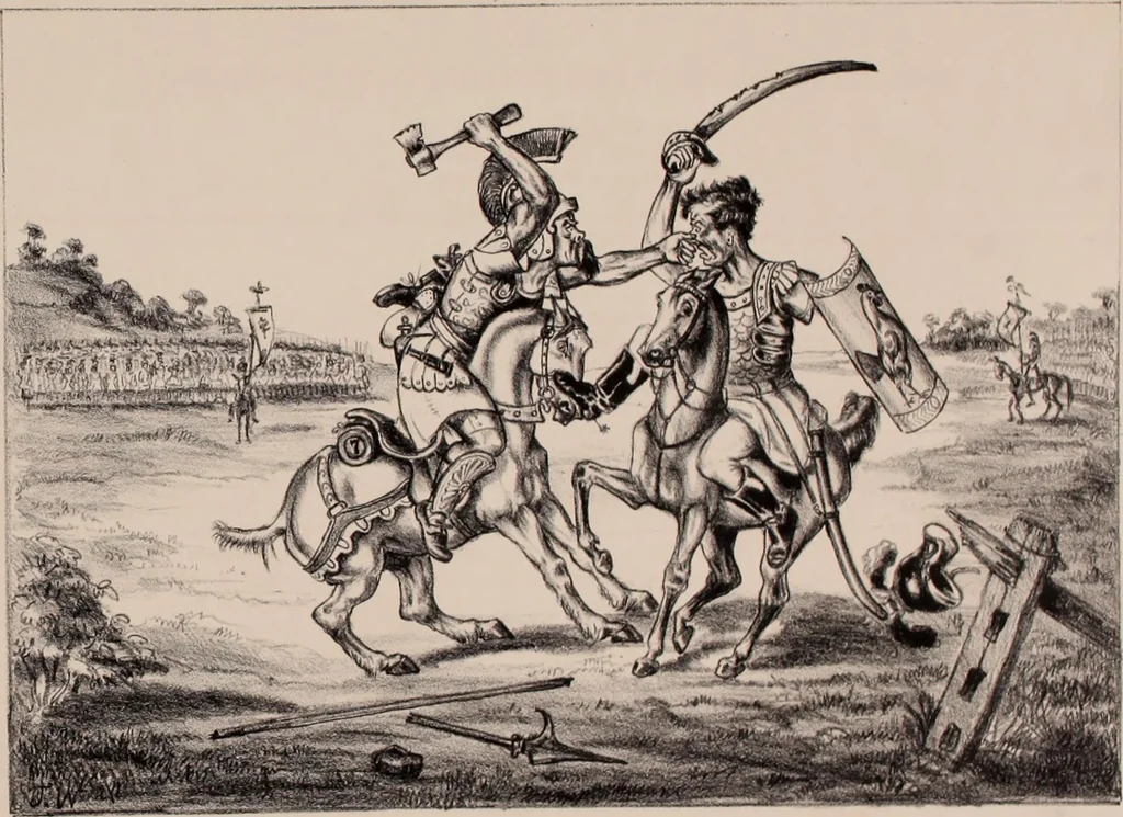 An illustration from Plutarch restored: an anachronatic metempsychosis., 1862, leaf 18