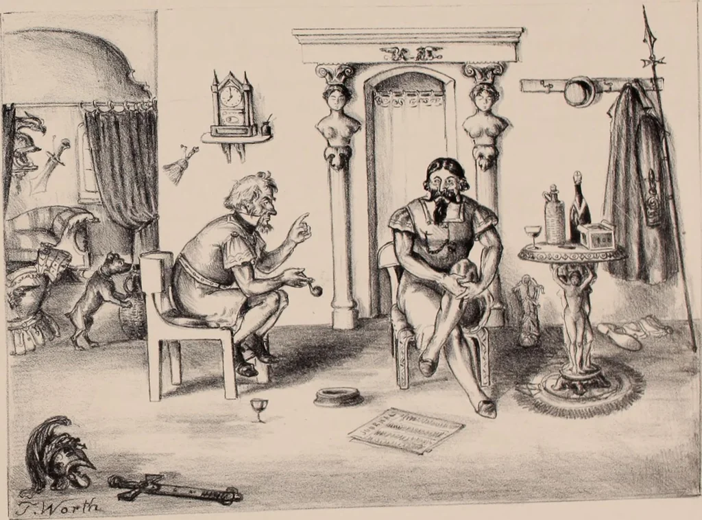 An illustration from Plutarch restored: an anachronatic metempsychosis., 1862, leaf 22