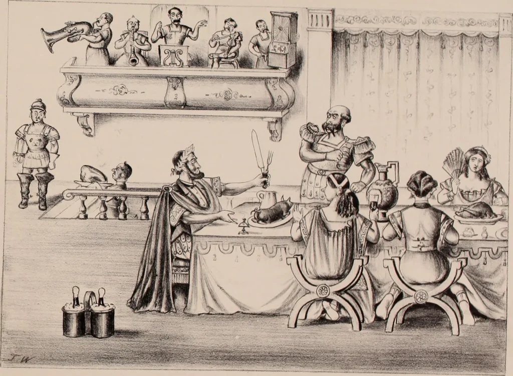 An illustration from Plutarch restored: an anachronatic metempsychosis., 1862, leaf 30