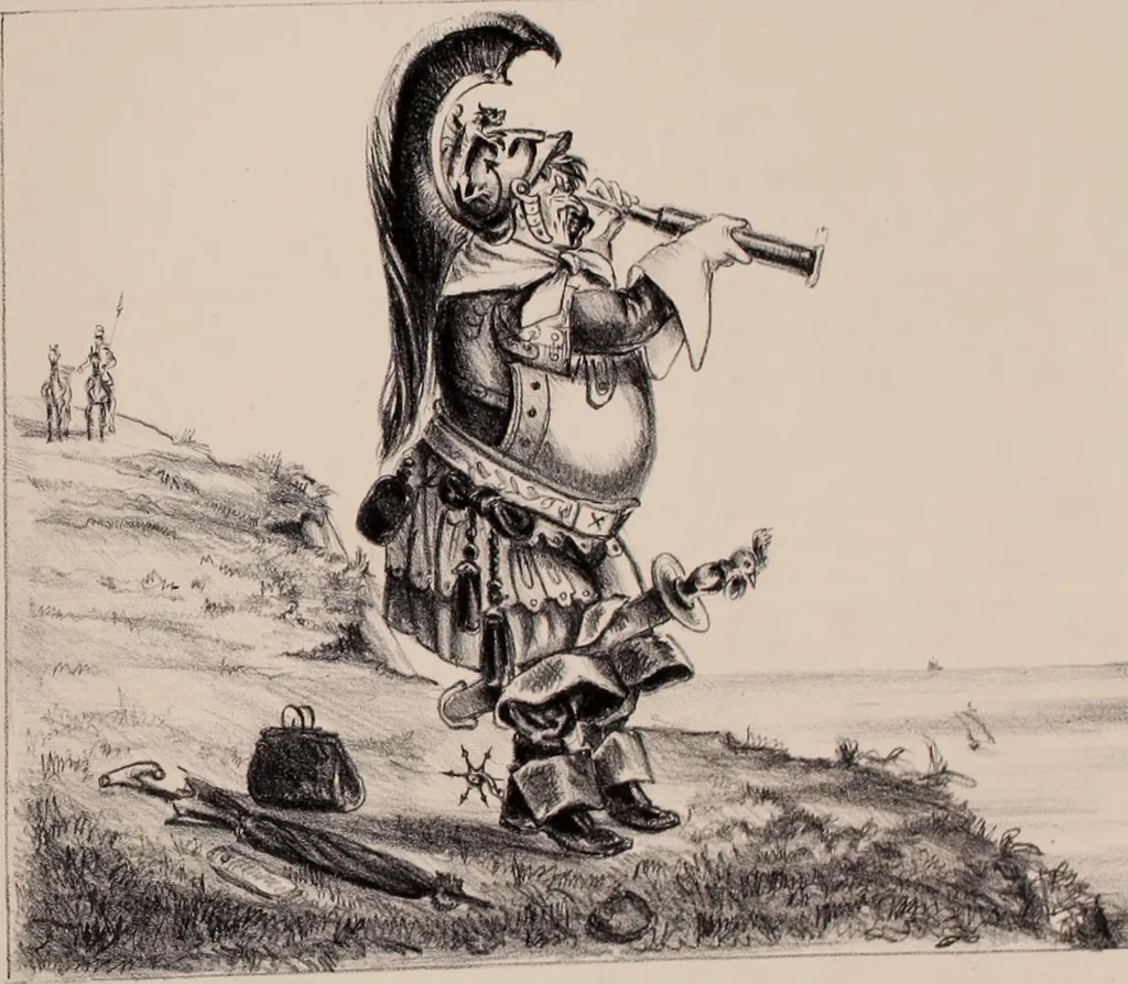 An illustration from Plutarch restored: an anachronatic metempsychosis., 1862, leaf 46