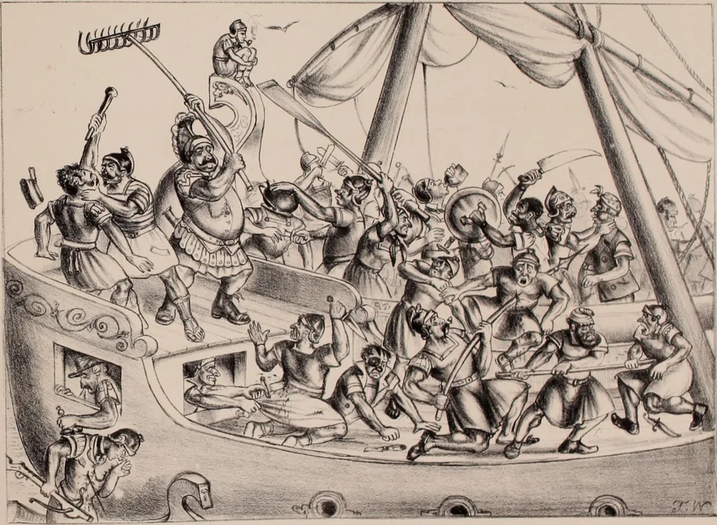 An illustration from Plutarch restored: an anachronatic metempsychosis., 1862, leaf 50