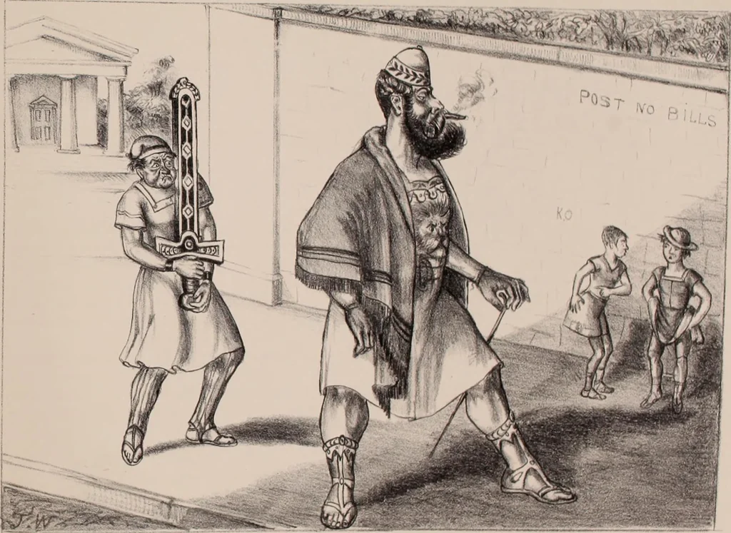 An illustration from Plutarch restored: an anachronatic metempsychosis., 1862, leaf 72